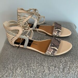 Dolce Vita Animal Print Sandals (9.5)